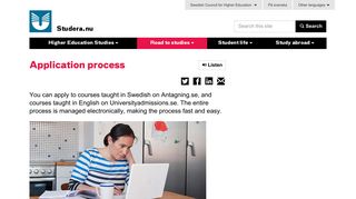 Application process - Studera.nu