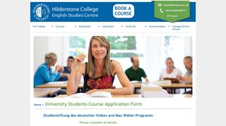 Hilderstone College English Studies Centre - Educational Tour ...
