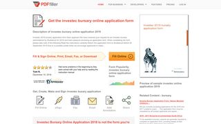 Investec Bursary Online Application - Fill Online, Printable, Fillable ...