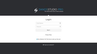 Login - Dance Studio Pro