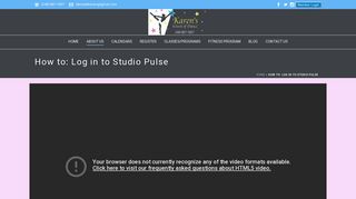 How to: Log in to Studio Pulse - Karen's School Of Dance