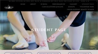 Student Page — Light of Life Performing Arts