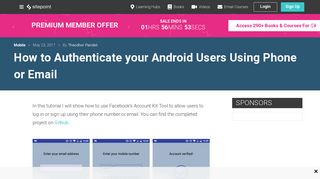 How to Authenticate your Android Users Using Phone or Email ...