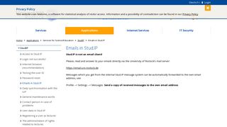 Emails in Stud.IP - IT- and Mediacenter - Universität Rostock