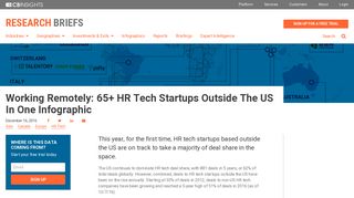 Working Remote: 65+ HR Tech Startups Outside The U.S In One ...