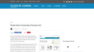 Study Direct: University of Sussex VLE – Colour My Learning