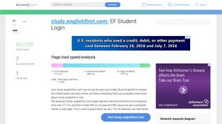 Access study.englishfirst.com. EF Student Login