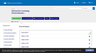 Interactive Learning Environments - Taylor & Francis Online