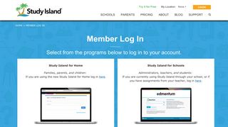 Member Log In | Study Island