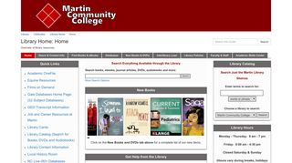 Home - Library Home - LibGuides at Martin Community College