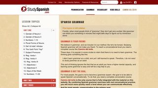 Spanish Grammar | Learn Spanish Grammar at StudySpanish.com