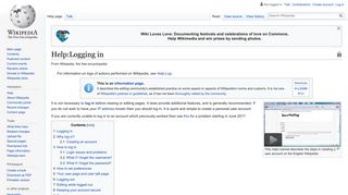 Help:Logging in - Wikipedia