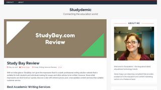 StudyBay.com Review: Scored 6.2/10 - Studydemic