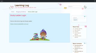 Study Ladder Login » Learning Log