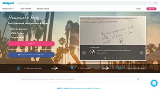 Studypool - Homework Help & Answers - Online Tutors