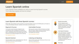 Learn Spanish online - Babbel.com