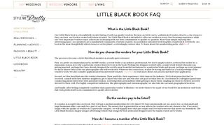 Little Black Book - Style Me Pretty: Registry Guide