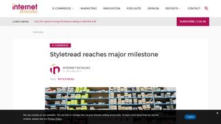 Styletread reaches major milestone - Internet Retailing