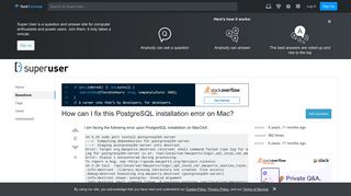 macos - How can I fix this PostgreSQL installation error on Mac ...