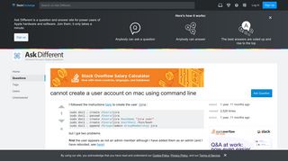terminal - cannot create a user account on mac using command line ...