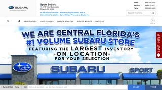 Sport Subaru in the Heart of Orlando - Central Florida's #1 Volume ...