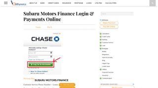 Subaru Motors Finance Login & Payments Online - BillPayment.io
