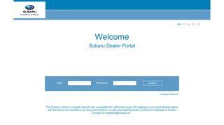 Subaru Dealer Portal