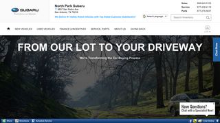 North Park Subaru | New & Used Dealer in San Antonio, TX