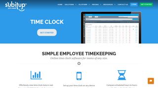 Online Employee Time Clock | SubItUp Staff Scheduling