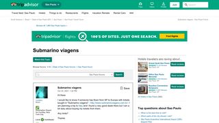 Submarino viagens - Sao Paulo Forum - TripAdvisor