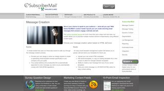 Message Creation | SubscriberMail by Harland Clarke