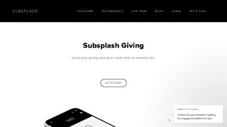 GIVING — Subsplash.com | Engage your audience like never before.
