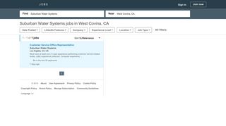3 Suburban Water Systems Jobs in Covina, CA | LinkedIn