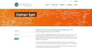 Employee Login - DiPasqua Subway - DiPasqua Enterprises