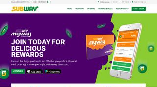 Subway MyWay™ Rewards | SUBWAY.com - United States (English)