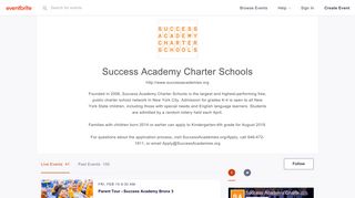 Success Academy Charter Schools Events | Eventbrite