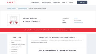 LifeLabs Medical Laboratory Services - Hired