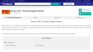 Secure LIFE - Success Support System - Service Provider from Durg ...