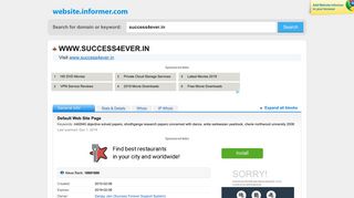 success4ever.in at WI. Default Web Site Page - Website Informer