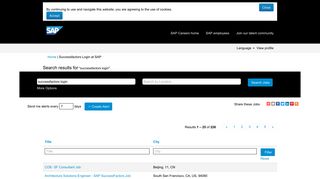 Successfactors Login - SAP Jobs - Jobs at SAP