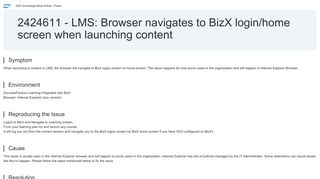 2424611 - LMS: Browser navigates to BizX login/home screen when ...