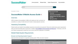 SuccessMaker 9 Mobile Access Guide - help.pearsoncmg.com