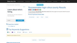 Successmaker login citrus county Results For Websites Listing