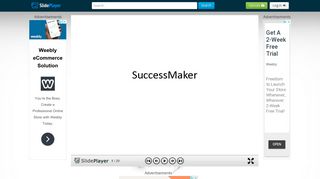SuccessMaker. Where are they? Math: Intranet On a server at ...