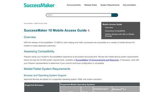 SuccessMaker 10 Mobile Access Guide - help.pearsoncmg.com