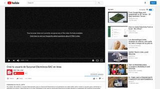 Creá tu usuario de Sucursal Electrónica BAC en línea - YouTube