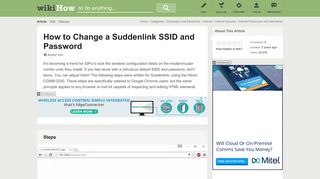How to Change a Suddenlink SSID and Password: 8 Steps