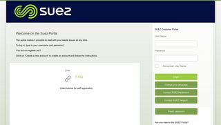 SUEZ Customer Portal