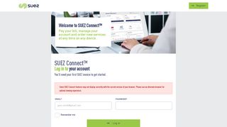 SUEZ Connect portal