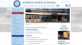 Suffield Public Schools: Parent / Student Resources